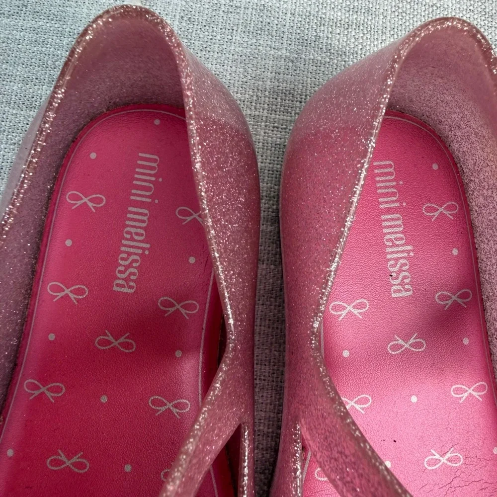 Mini Melissa Toddler Girl's 9 Sweet Love Mary Jane Ballerina Flats Jelly Shoes
